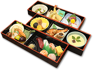  三段重弁当　菖蒲 4,000円（税別）